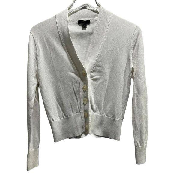 J. Crew lightweight long sleeve button down cardigan XS - Picture 1 of 4